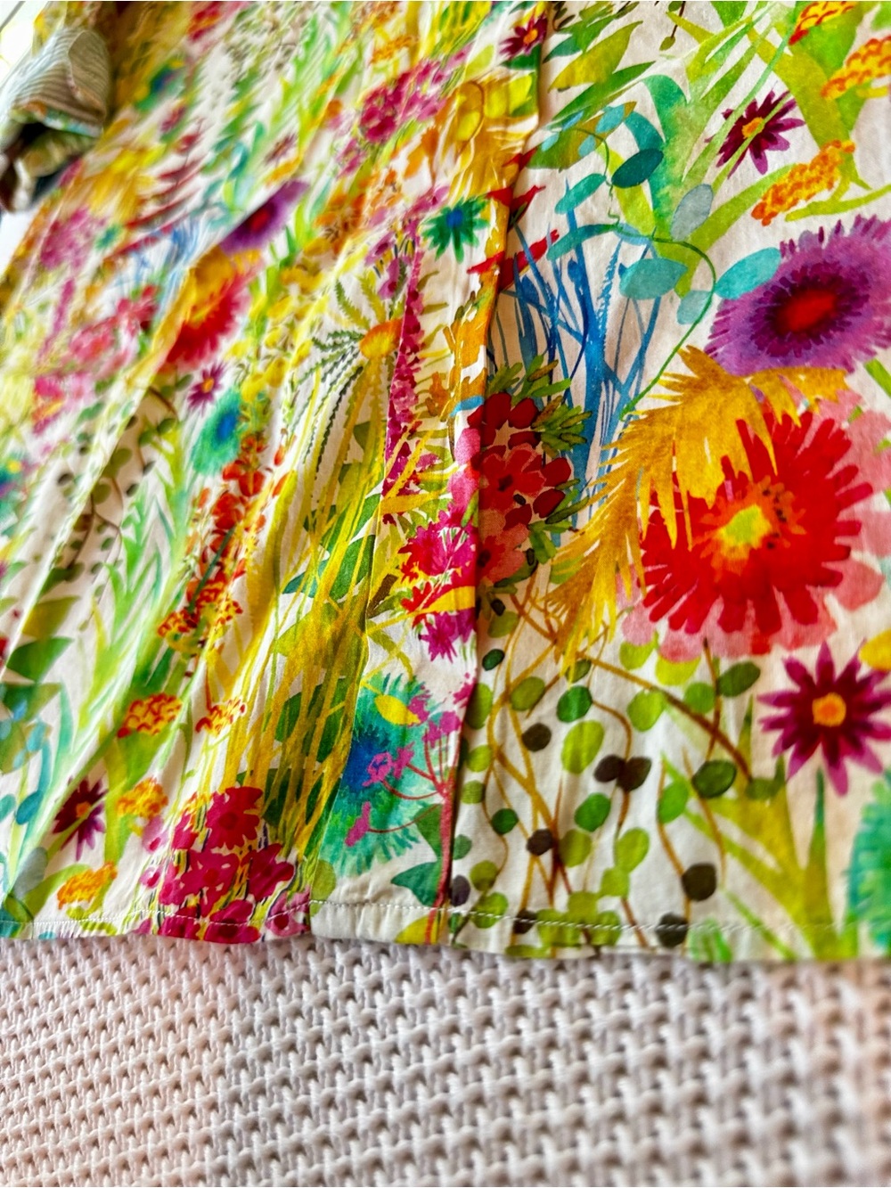 LABORATORIO CAPRI Yellow Floral Long-Sleeve Shirt Mini Dress - Picture 13 of 16